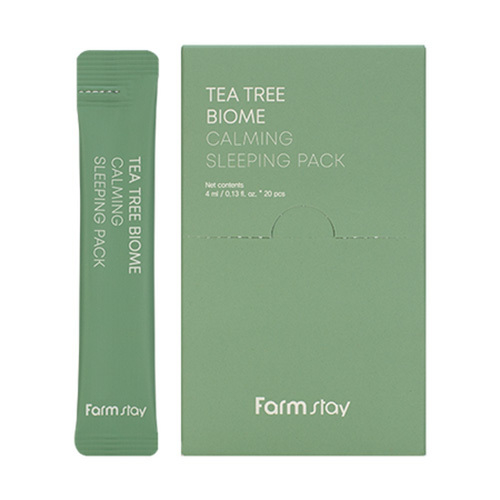Успокаивающая ночная маска в саше с экстрактом Чайного дерева FarmStay Tea Tree Biome Calming Sleeping Pack 20x4мл