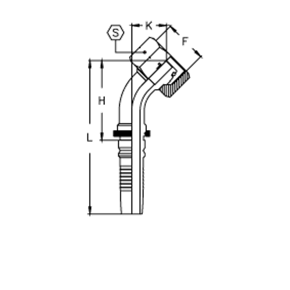 Фитинг DN 25 DKO-S (Г) 36x2 25 (45) Interlock