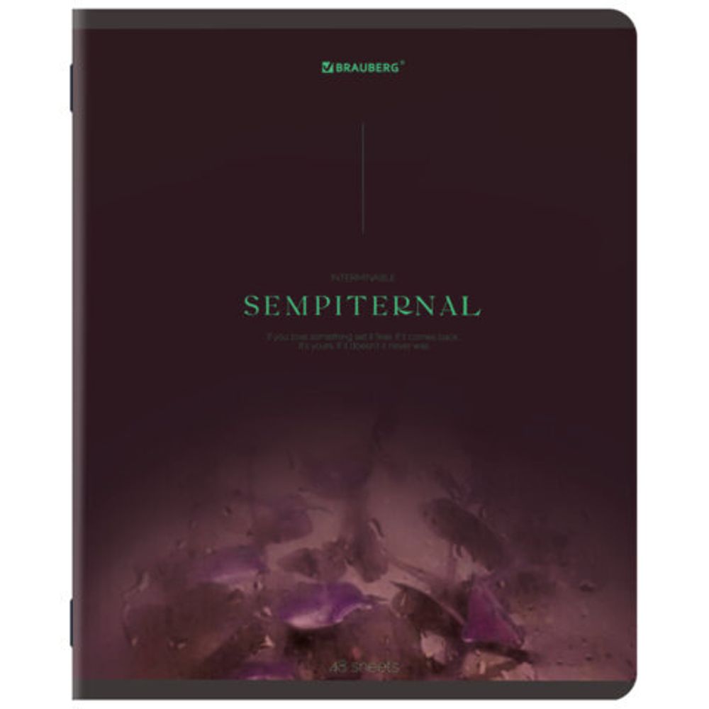 Тетрадь А5, 48 л., BRAUBERG, скоба, клетка, SoftTouch, "Peaceful", (микс в спайке), 405327