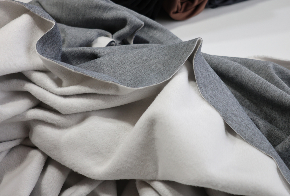 СЕРЫЙ МЕЛАНЖ - Трикотаж на меху NIKE SPORT (Елена) (к0 испачкан с изнанки)