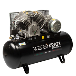 WDK-92712 Компрессор поршневой с ременным приводом:1300 л/мин, 7.5 КВт, 380 В, ресивер 270 л