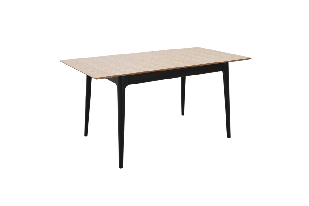 Стол Аврора разжвижной Плей 140(180)*80*75 Дуб светлый/Черн.