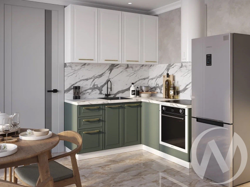 Кухня комплектация №5 (белый/адель MF20; адель F26)