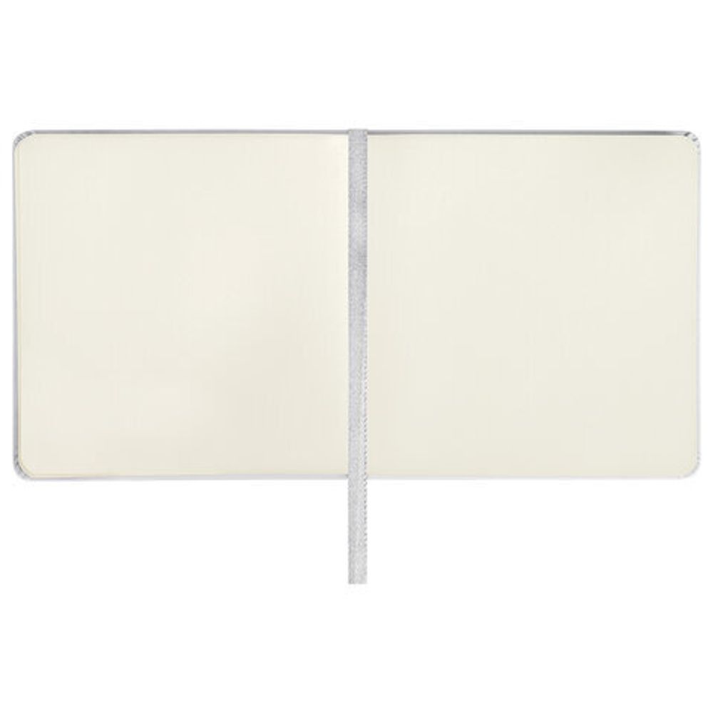 Скетчбук, слоновая кость 140 г/м2 120х120 мм, 80 л., КОЖЗАМ, резинка, BRAUBERG ART CLASSIC, белый, 113189