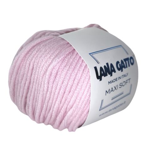 Пряжа Lana Gatto Maxi Soft 5284 нежно-розовый