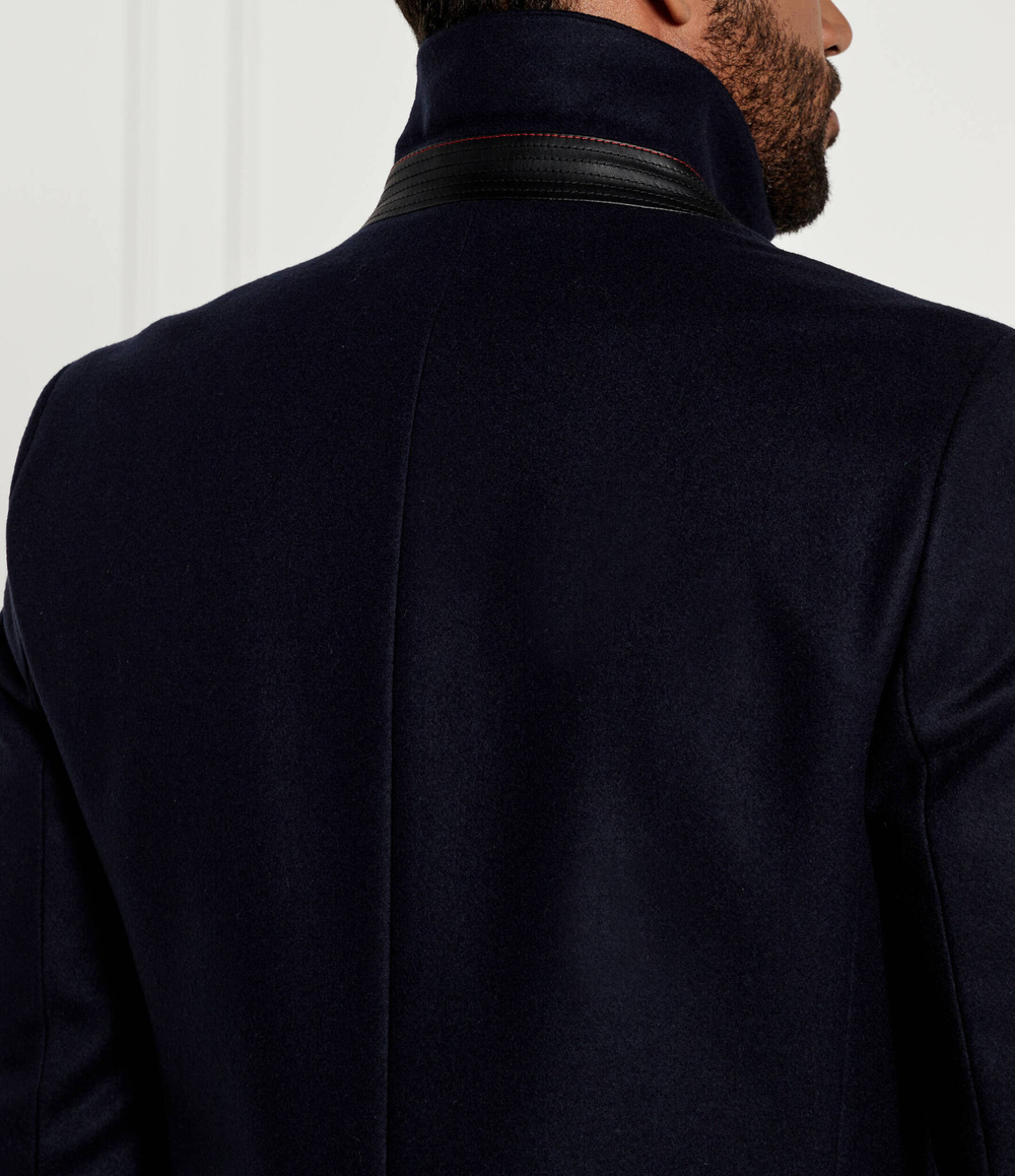 Шерстяное пальто Migor2441 HUGO - темно-синий(50528793)