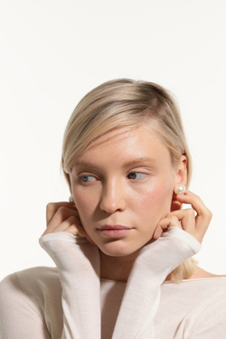 Серьги крупная жемчужина