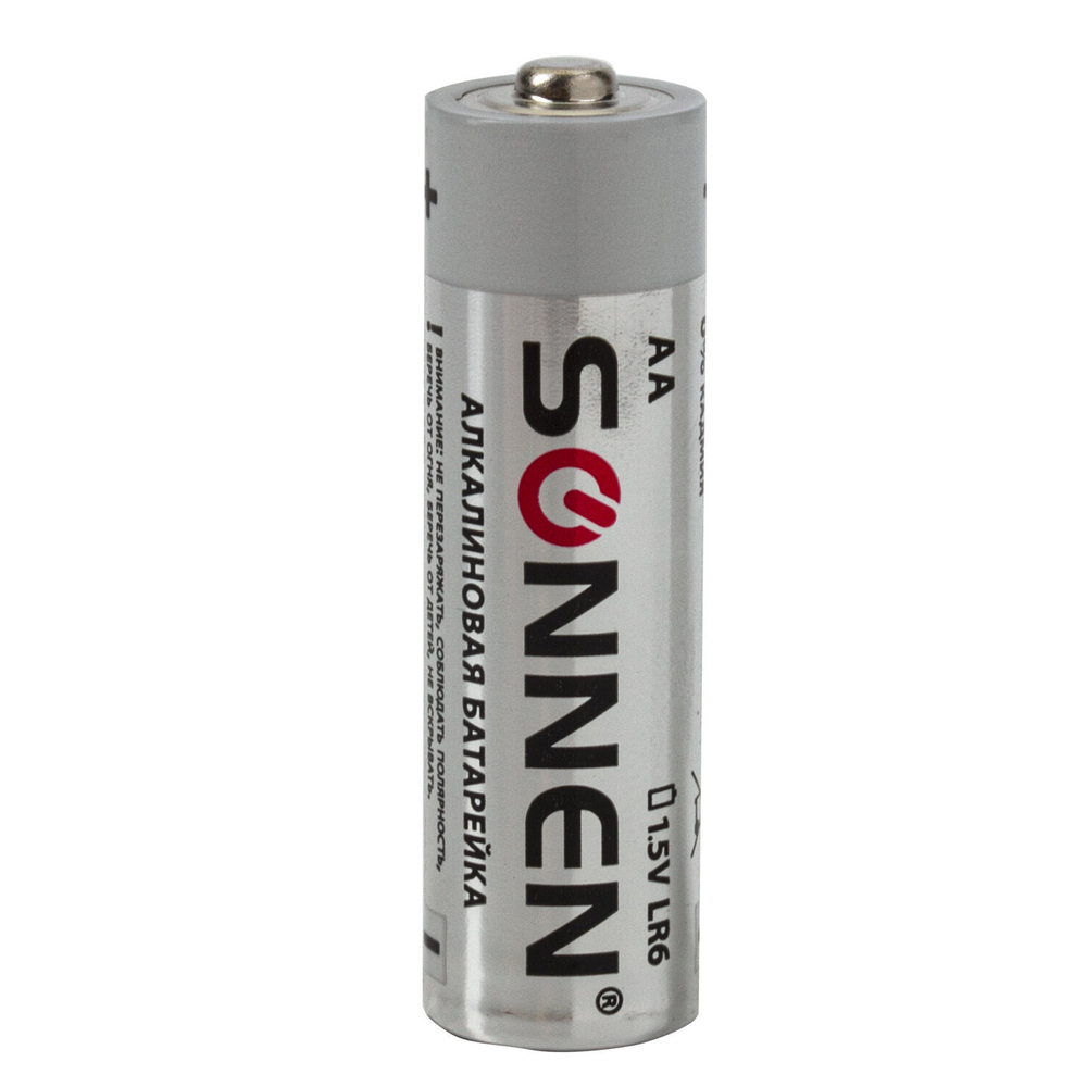 Батарейки комплект 24 шт. SONNEN Alkaline АА(LR6 15А) алкалиновые пальчиковые короб (2 штуки в упаковке)