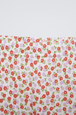 ZARA ПИЖАМА С ЦВЕТОЧНЫМ ПРИНТОМ, КОРАЛЛОВЫЙ