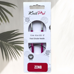 Спицы круговые Zing, 8мм/80см, KnitPro,(47136)
