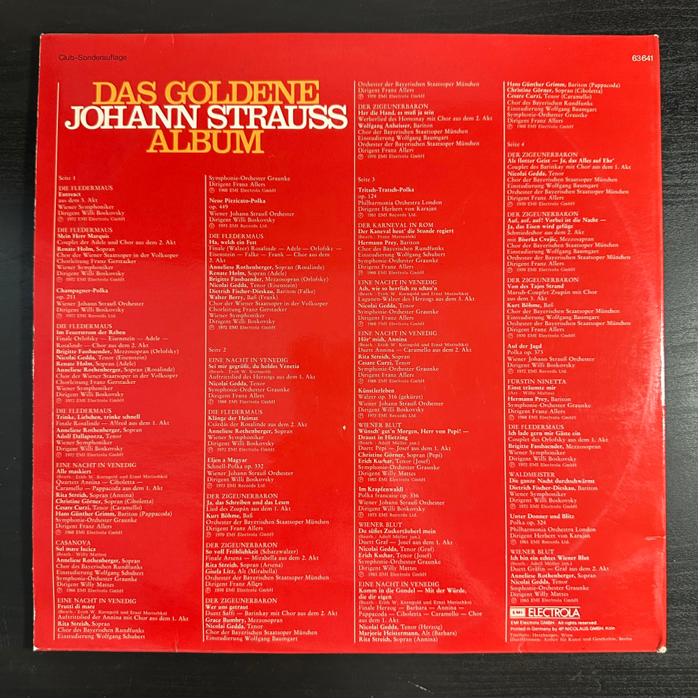 Золотой альбом Иоганна Штрауса 2LP (Австрия 1974г.)