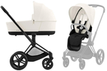 Коляска Cybex Priam IV Matt Black complete Cloud T Cozy Beige Plus Base T 4 в 1 Off White