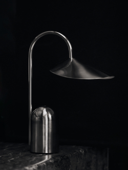 Настольная лампа Ferm Living Arum Portable Lamp, Silver, серебро