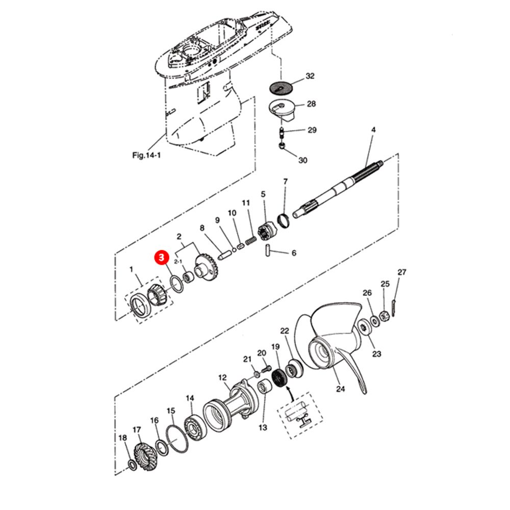 Шайба редуктора Тохатсу M60C/M70C M90A M120A2/M1