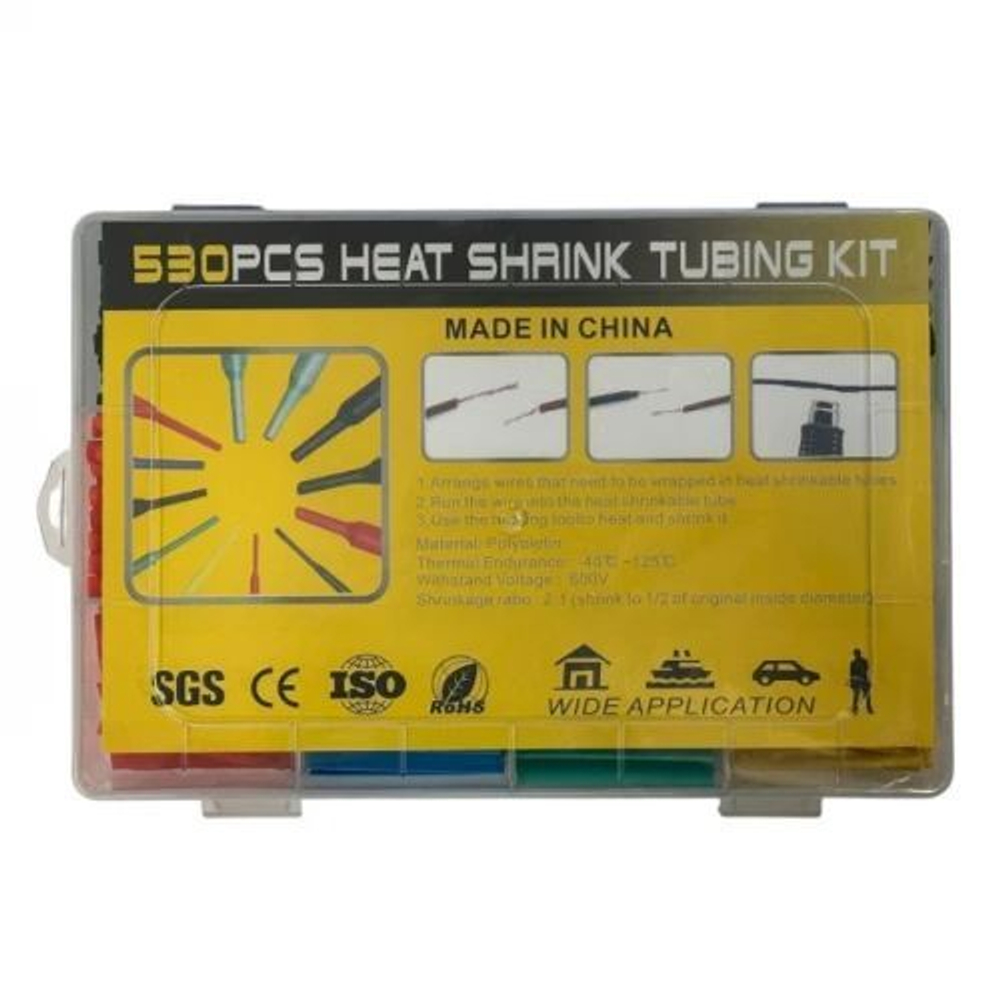Набор термоусадочных трубок (530 штук)