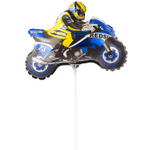 Шар Фольгированный Мотоциклист синий (Синий)
