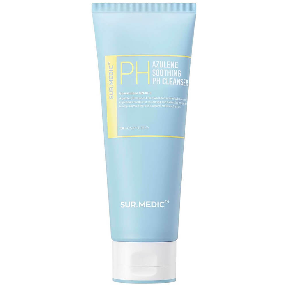 Успокаивающий гель для умывания с азуленом и церамидами SUR.MEDIC+ Azulene Soothing pH Cleanser
