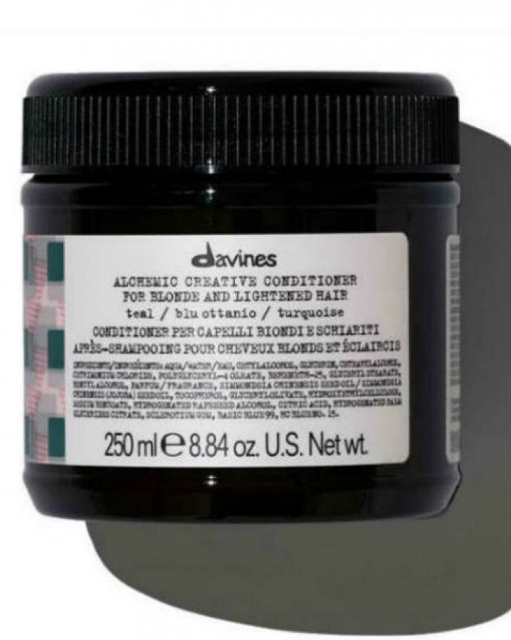 Кондиционер оттеночный для осветленных и натуральных волос Davines Alchemic Conditioner - Teal / blu ottanio 250 мл