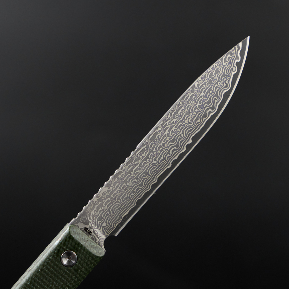Ataman Damascus Green micarta