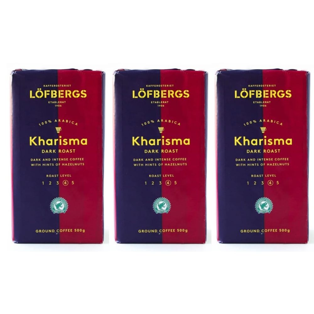 Кофе молотый Lofbergs Kharisma 500 гр 3 шт