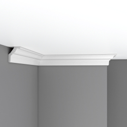 Плинтус потолочный гладкий Decomaster DP-18 59х48х2400мм