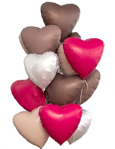 Букет из сердец  "Шоколадная любовь"