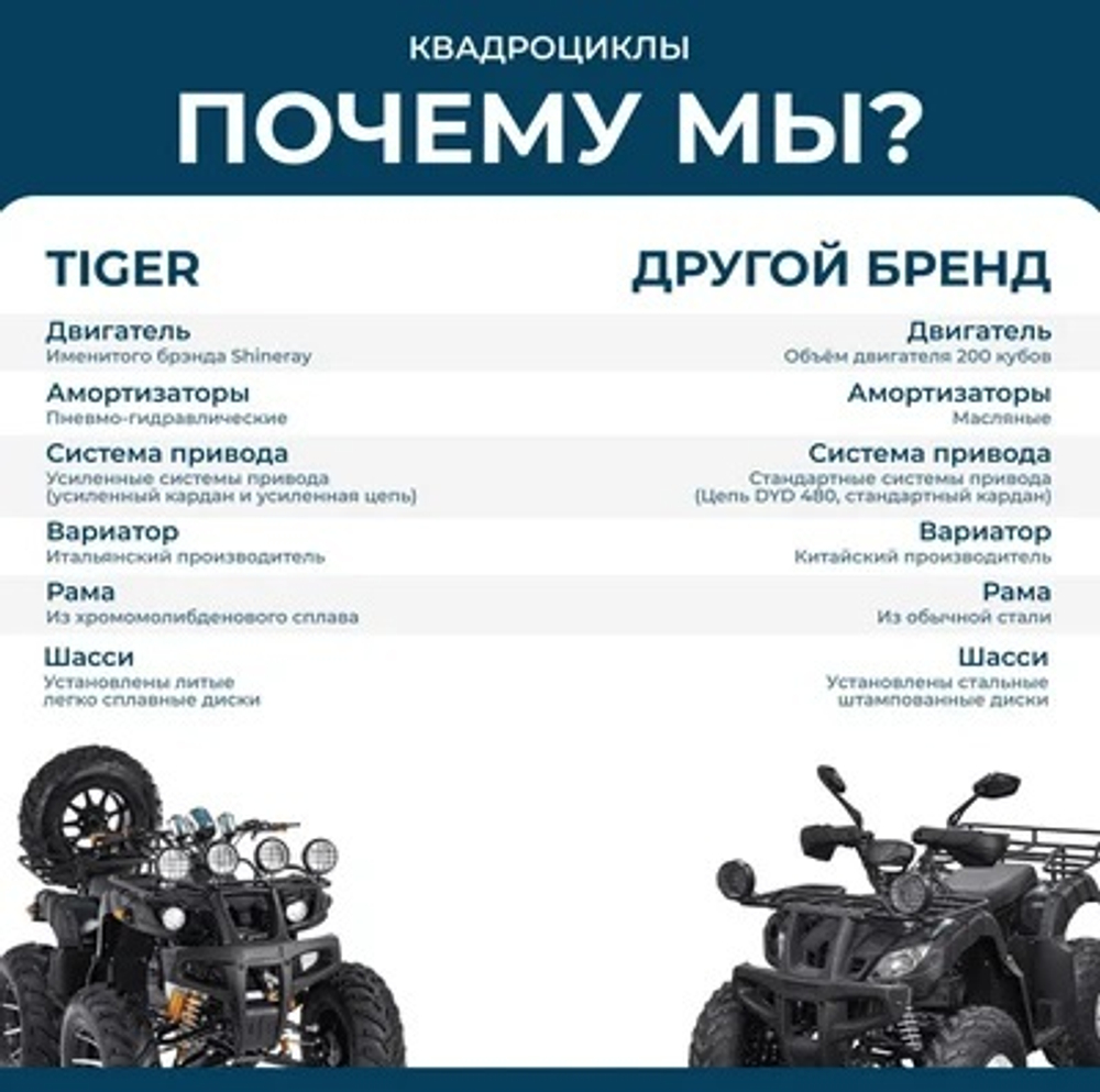 Квадроцикл TIGER Max Grade 300