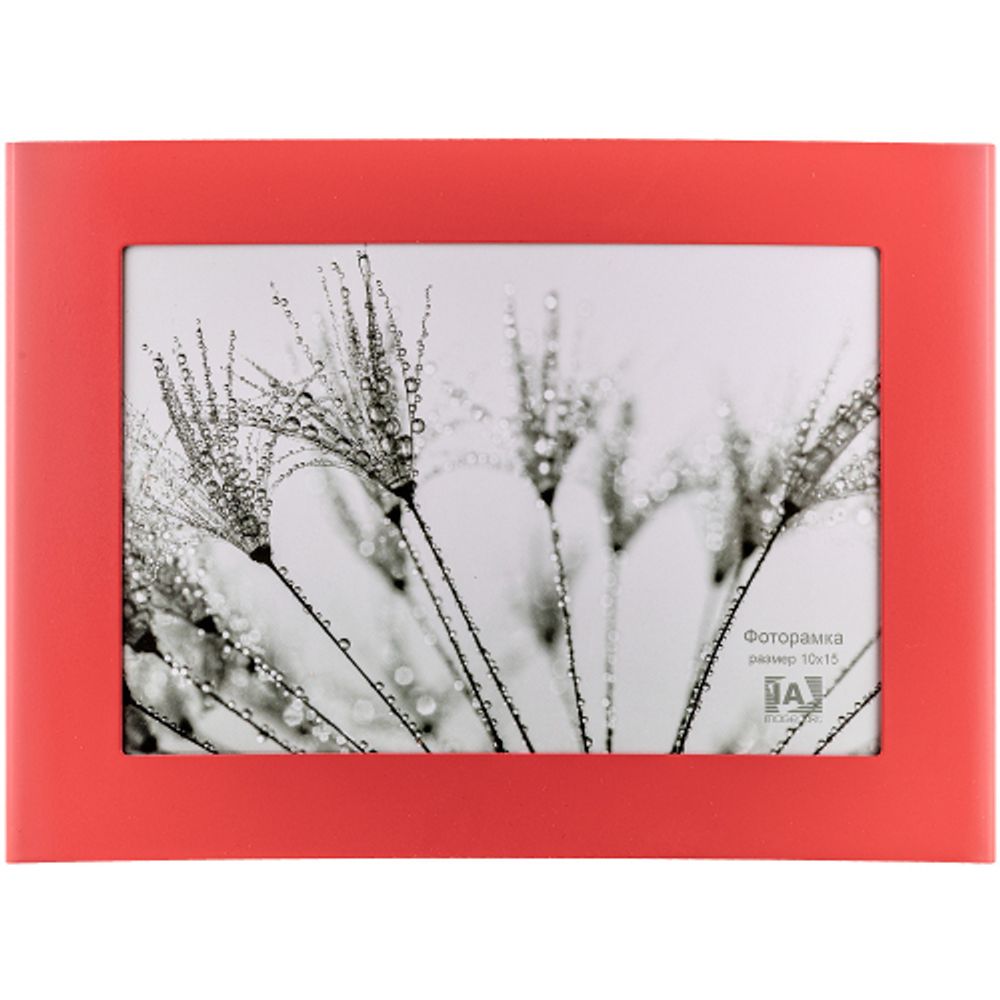 Фоторамка Image Art 6015-4R металлическая выгнутая красная 10х15