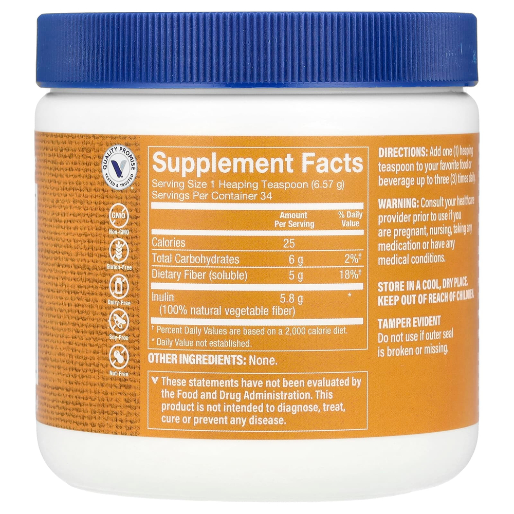 The Vitamin Shoppe, Miracle Fiber, клетчатка без добавок, 223,5 г (7,9 унции)