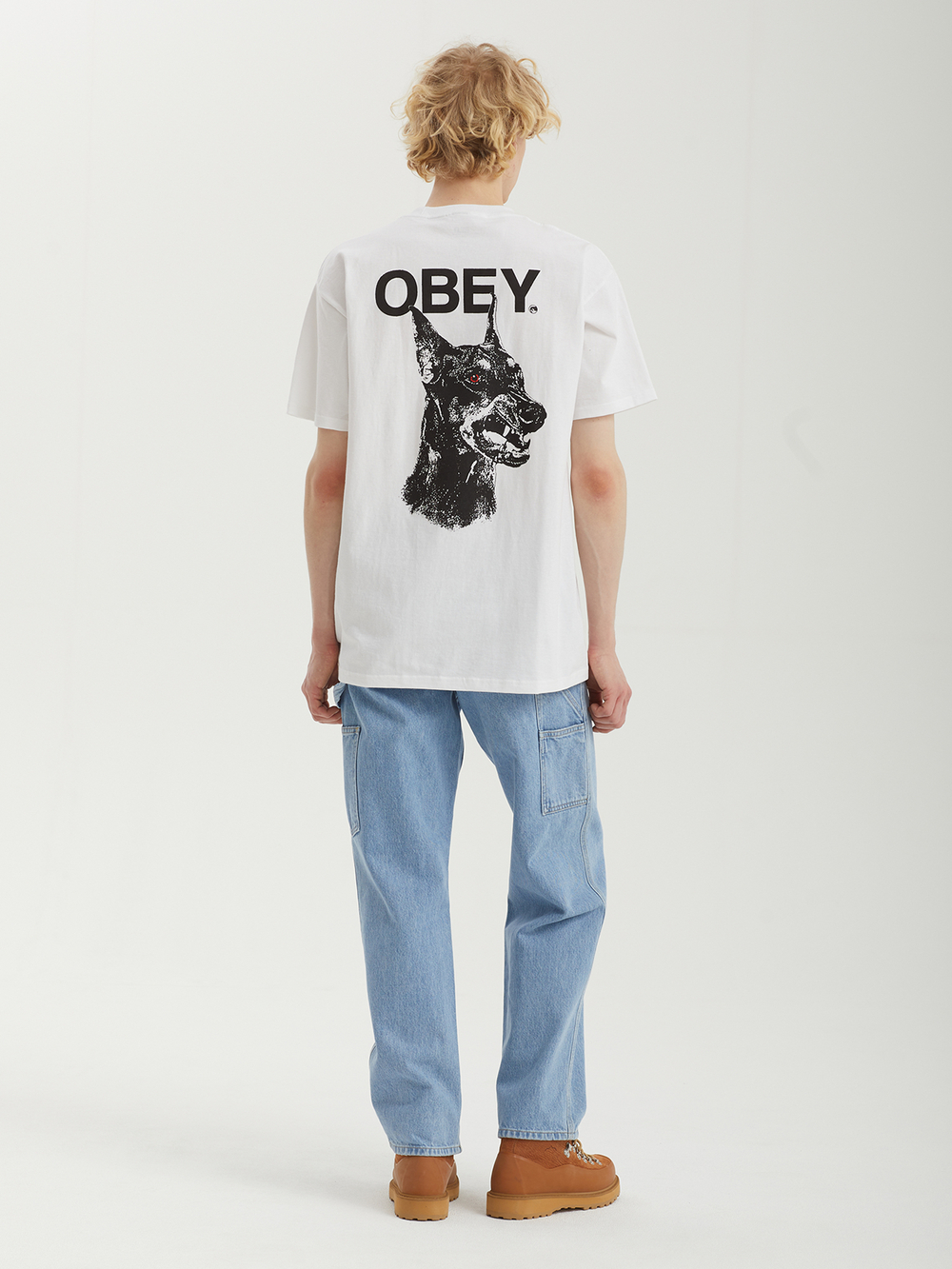 Мужская Футболка Obey Doberman