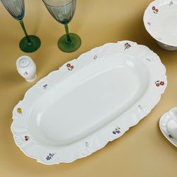 Lenardi 109-230 Овальное блюдо 46х27х5см КРОКУС в под.уп.(х6)Фарфор