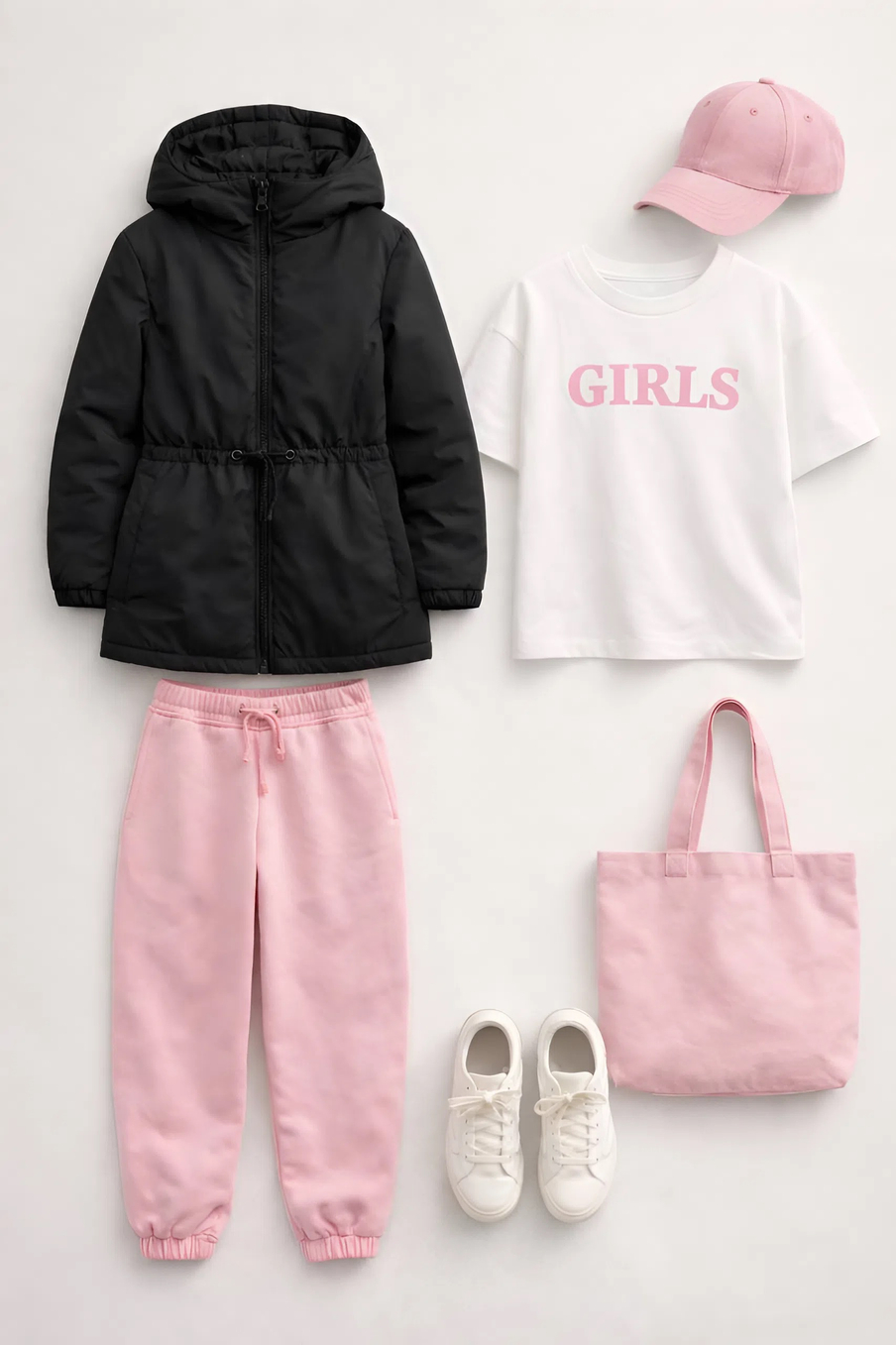 Парка демисезонная для девочки "HN-8" черный