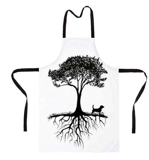 Фартук "Бигль  у дерева"