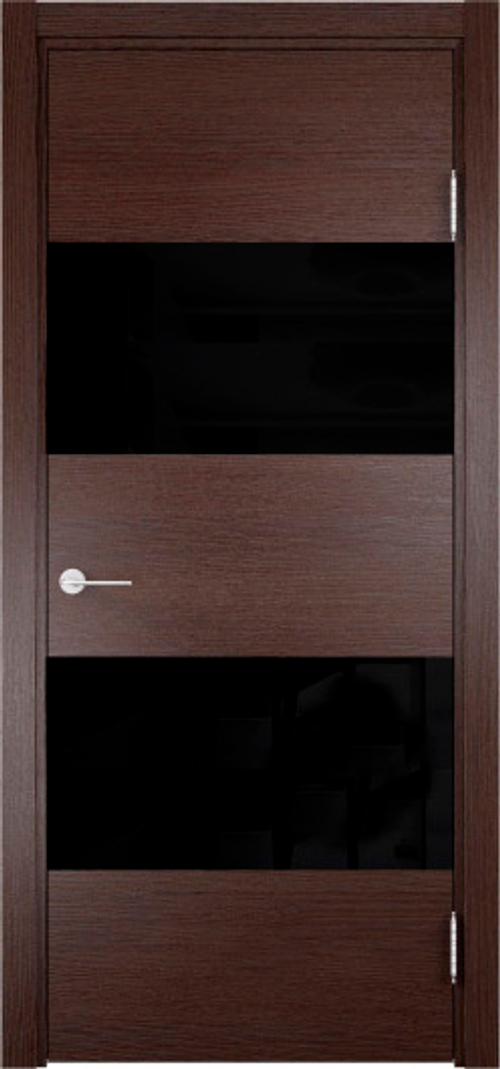 Межкомнатная дверь Турин 13 / Цвет Дуб графит вералинга / Стекло "Лакобель" / Двери Верда