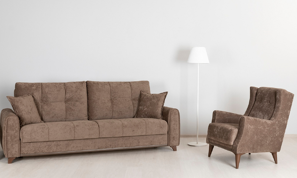 Диван кровать Плимут, Коричневый