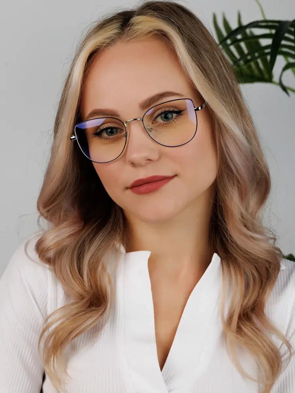 Очки для компьютера имиджевые защитные прозрачные нулевки