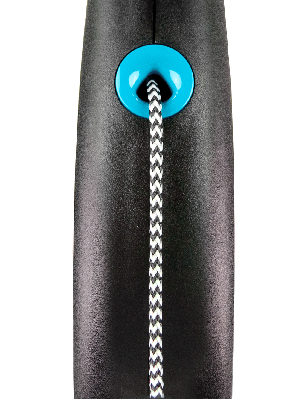 Поводок-рулетка Flexi Black Design XS. Трос 3 м. для собак до 8 кг. Синий