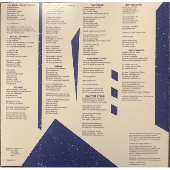 Europe - The Final Countdown (coloured) LP
