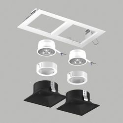 Встраиваемый светильник Lightstar Domino D5260707WMOD