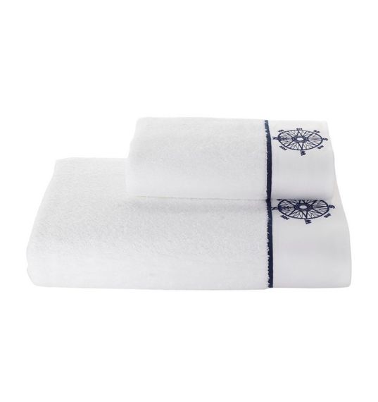 Набор полотенец  МАРИНЕ ЛЕДИ  (50х100 и 85х150) Soft Cotton белый