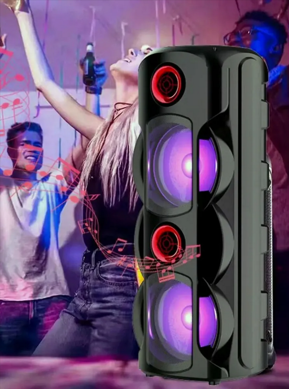 Напольная колонка Sing-e ZQS-8225 (8"30W/4.5A/микрофон)