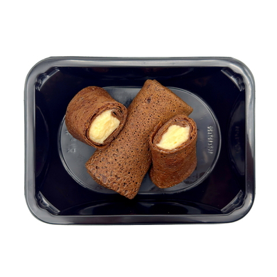 Шоколадные блинчики с кремом (2шт)