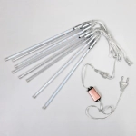 Гирлянда для улицы «Тающая сосулька» 3,0 м*30 см 192 лампы LED, IP-54, Синий (8 трубок)