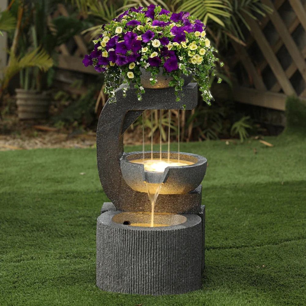 Waterfall Фонтан декоративный с подсветкой ''Арфа''