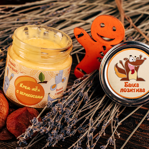 Купить Крем-мед "Банка позитива" с абрикосом