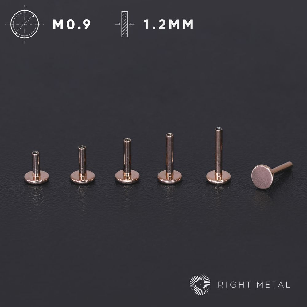 Лабрет Classic PVD Rose 1.2мм