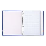 Тетрадь на кольцах А5 (175х215 мм), 160 л., обложка ламинированный картон, клетка, BRAUBERG, "INDAY", 400955