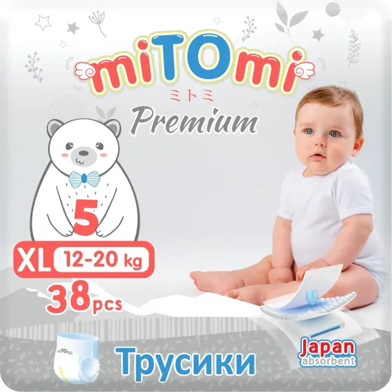 Трусики miTOmi Premium XL 38 шт.