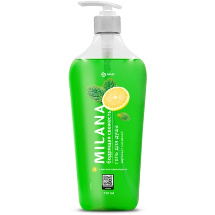 Гель для душа Milana 750мл Бодрящая свежесть
