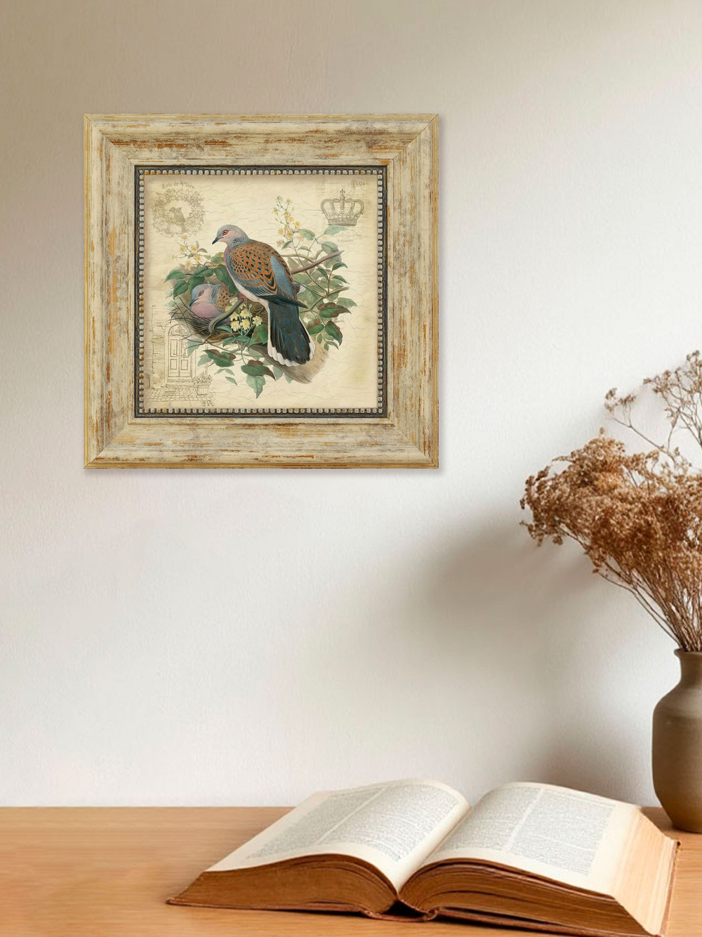 Картина на стену для интерьера на холсте в раме 29*29 см